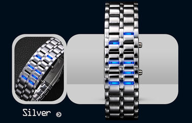 Beständige LED Digital Armbanduhr des Wasser-, Mann-Eisen-Samurai-Uhr