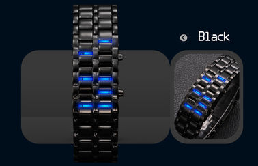 Beständige LED Digital Armbanduhr des Wasser-, Mann-Eisen-Samurai-Uhr