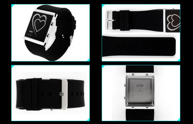 Armbanduhr-Herz-Art-Paare EL-Hintergrundbeleuchtungs-Spiegel-Uhr LED Digital