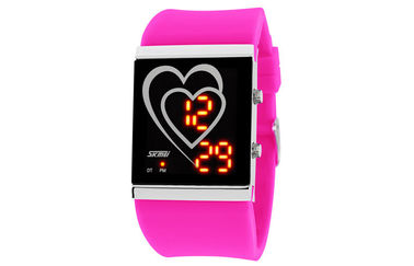 Armbanduhr-Herz-Art-Paare EL-Hintergrundbeleuchtungs-Spiegel-Uhr LED Digital