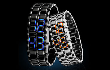 Uhr der Skmei-Mann-Eisen-Samurai-Lava-LED, Armbanduhr LED Digital