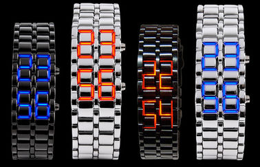 Uhr der Skmei-Mann-Eisen-Samurai-Lava-LED, Armbanduhr LED Digital