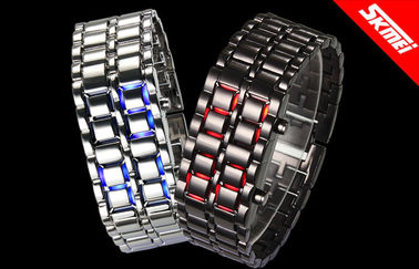 Uhr der Skmei-Mann-Eisen-Samurai-Lava-LED, Armbanduhr LED Digital