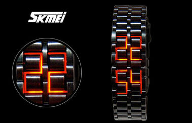 Uhr der Skmei-Mann-Eisen-Samurai-Lava-LED, Armbanduhr LED Digital