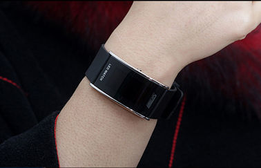Unisex-Armbanduhr 3 PU-Band-LED Digital ATM-Wasser-beständiges