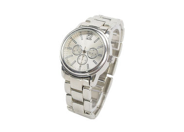 Metallbügel-Uhr Edelstahl Silvey dünne, die Armbanduhren der Quarz-Männer