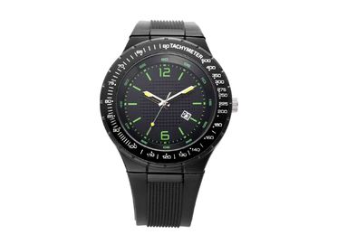 Kühle schwarze Sport-analoge Herr-Plastikquarz-Uhr Japan Movt mit Batterie