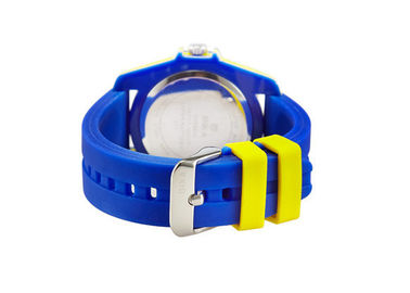 Fördernde bunte Plastikquarz-Uhr mit PMMA-Gesicht, Armbanduhren für Jungen