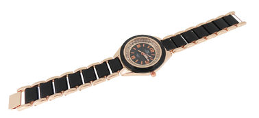 Quarz-Uhr-modische Unisexarmbanduhren Analoganzeige-schwarze Japans Movt