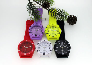 Bewegungs-Quarz-Uhr 39MM x 39 Millimeter Jugend-Japan mit Silikon-Bügel
