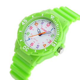Rosa Plastikquarz-Uhr für Frau/Kinder, automatische Quarzuhren