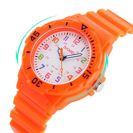 Rosa Plastikquarz-Uhr für Frau/Kinder, automatische Quarzuhren