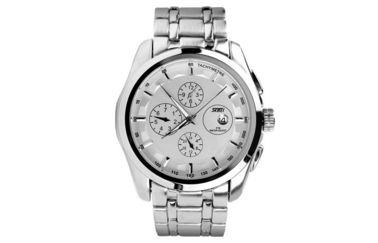Mann-Edelstahl-Quarz-Uhr