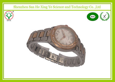 Mode-silberne Japan-Bewegungs-Quarz-Uhr, Edelstahl-Armbanduhren