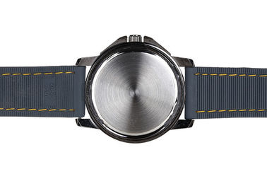 Kundengebundene analoge Quarzuhr Japan-Bewegung mit Art-Quarzuhr PU-Bandes sportlicher