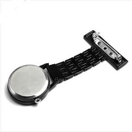 Fantastische schwarze quarz-Krankenschwester-Taschenuhr/Gel Stainess Stahlmit Logo Druck