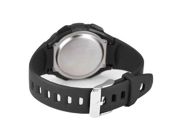 Schwarze wasserdichte Sport-Uhr PUs für Mann, Herr-Chronograph