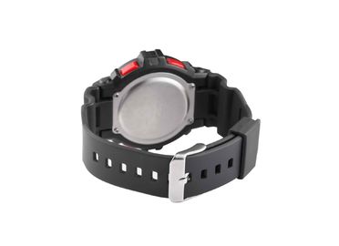 Wasserdichte Sport-Uhr schwarze Japan-Bewegung LCD mit EL-Hintergrundbeleuchtung/ABS Kasten