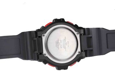 Wasserdichte Sport-Uhr schwarze Japan-Bewegung LCD mit EL-Hintergrundbeleuchtung/ABS Kasten