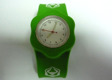 OEM vier Drucken Farbe Strass Slap Silikon Armband Uhren für die Jugend