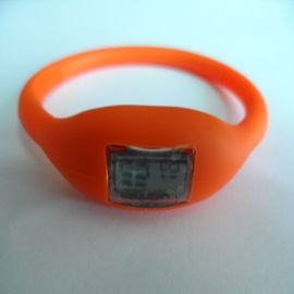 Flexible Silikon-Manschetten-Uhr