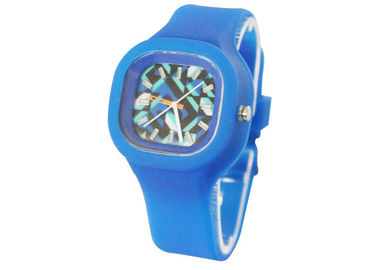Removeable-Gelee-Silikon-Manschetten-Uhr mit Edelstahl-Rückseite