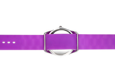 Gelieren Sie Diamant-Dame Silicone Wristband wasserdichtes Watches, rosa Bügel Hermosa
