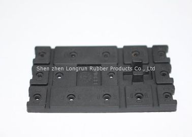 Schwarzes Formteil-Silikon zerteilt Silikon-Tastatur/Schlüssel-Auflage für elektronische Produkte