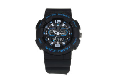 30 m-Wasser-beständige Doppelanzeigen-Sport kundengebundene elektronische Armbanduhr