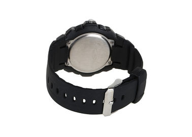 Sport-Digital-Armbanduhr-Edelstahl-Rückseiten-Fall des Schwarz-30 M wasserdichter LED