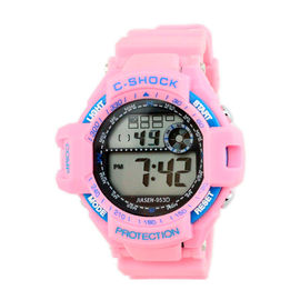 Silikon-der Quarz-Armbanduhr der wasserdichten Multifunktions-Digital-Sport-Uhr-Männer