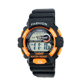 Erwachsene schwarze Bügel-Digital-Armbanduhr im Freien 24 Stunden-System, Wasser-beständiges
