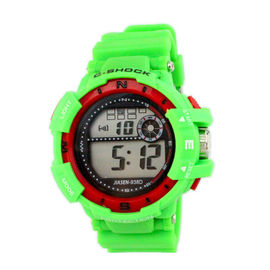 Buntes PVC-Band-Multifunktions-Digital-Damen-Armbanduhr-Fachmann