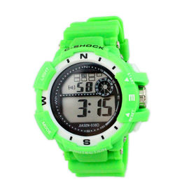 Buntes PVC-Band-Multifunktions-Digital-Damen-Armbanduhr-Fachmann