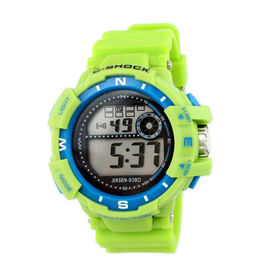 Buntes PVC-Band-Multifunktions-Digital-Damen-Armbanduhr-Fachmann
