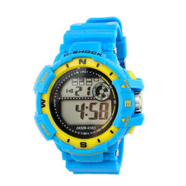 Buntes PVC-Band-Multifunktions-Digital-Damen-Armbanduhr-Fachmann