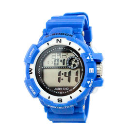 Buntes PVC-Band-Multifunktions-Digital-Damen-Armbanduhr-Fachmann