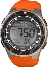 Mann-runde sportliche Herr-Digitaluhr mit 100m Wasser-beständigem Chronographen