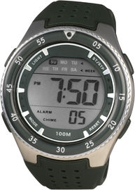 Mann-runde sportliche Herr-Digitaluhr mit 100m Wasser-beständigem Chronographen