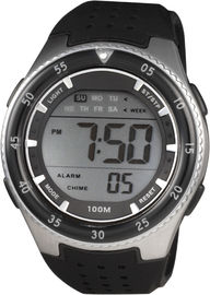 Mann-runde sportliche Herr-Digitaluhr mit 100m Wasser-beständigem Chronographen