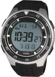 Mann-runde sportliche Herr-Digitaluhr mit 100m Wasser-beständigem Chronographen