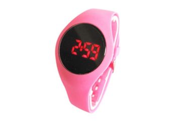 Rosa Nizza LED Digital Armbanduhr-Chronograph der Mädchen-mit PU-Schnalle