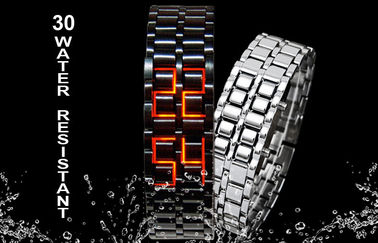 Uhr der Skmei-Mann-Eisen-Samurai-Lava-LED, Armbanduhr LED Digital